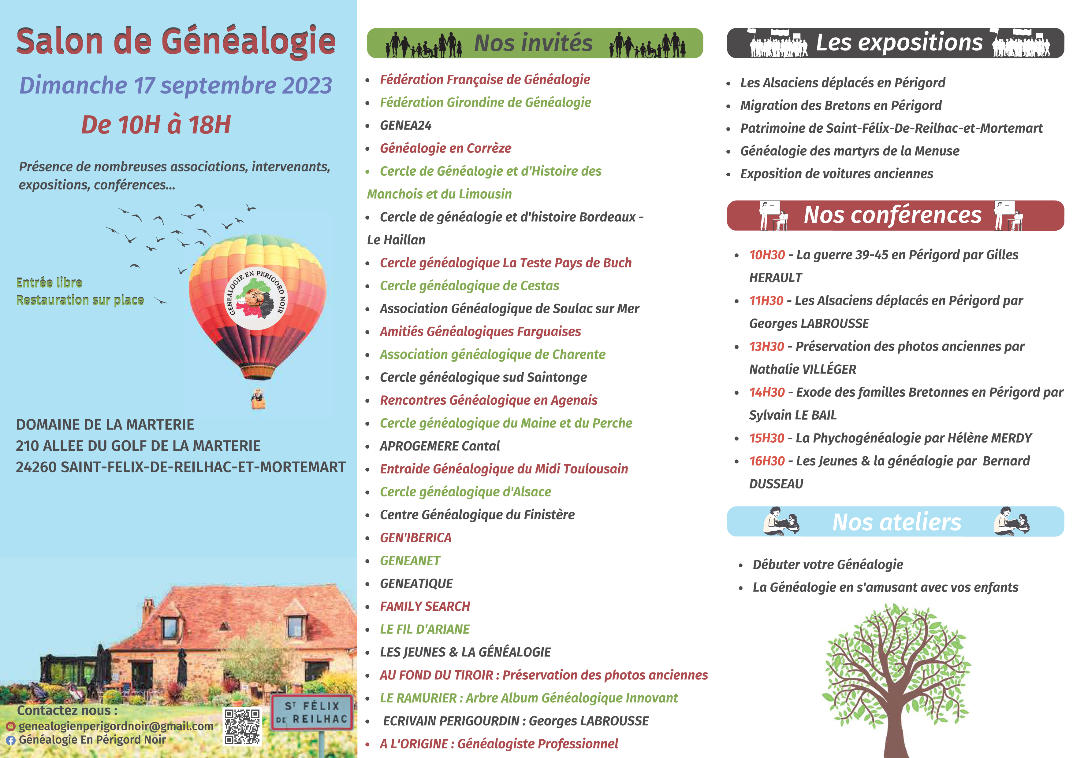 Programme Salon de Genealogie P1